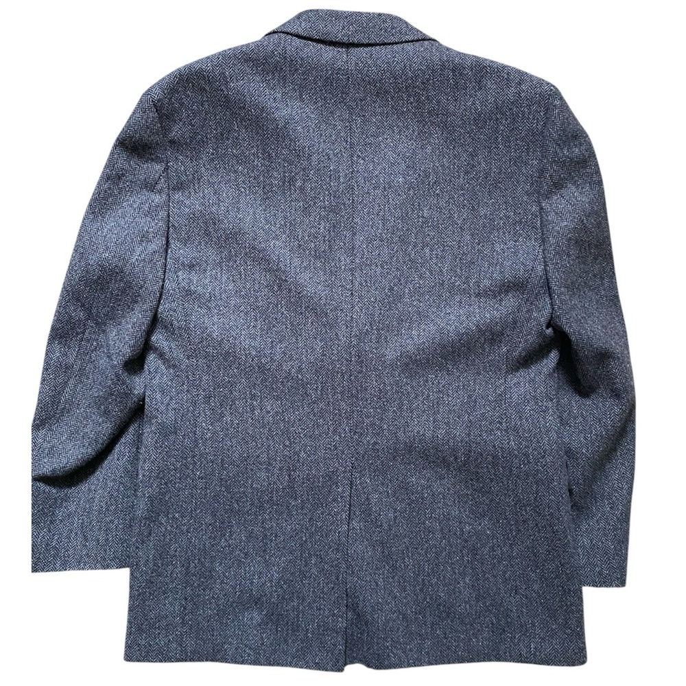 Brooks Brothers Madison 1818 Herringbone Wool Blazer Black & Charcoal Gray 40 S - Picture 2 of 15